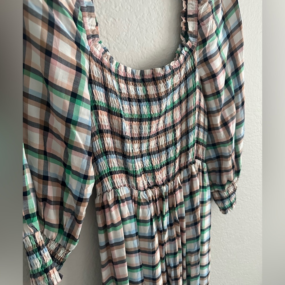 Maeve Cerie Smocked Midi Dress - Picture 6 of 9